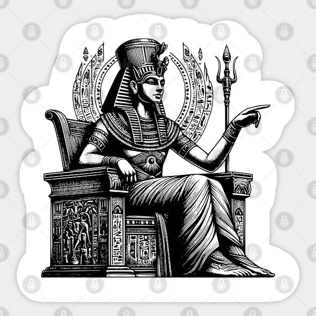 Osiris Egyptian god Pharoah Sticker by UrbanLifeApparel